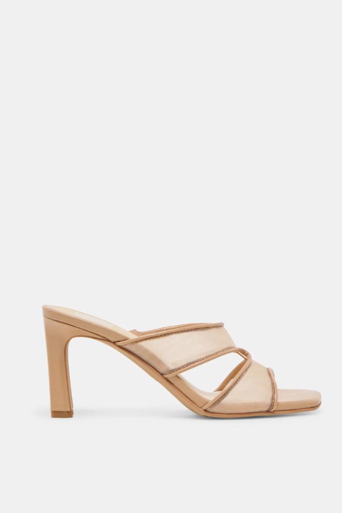 Gitel Heels - Light Tan Mesh Product Image