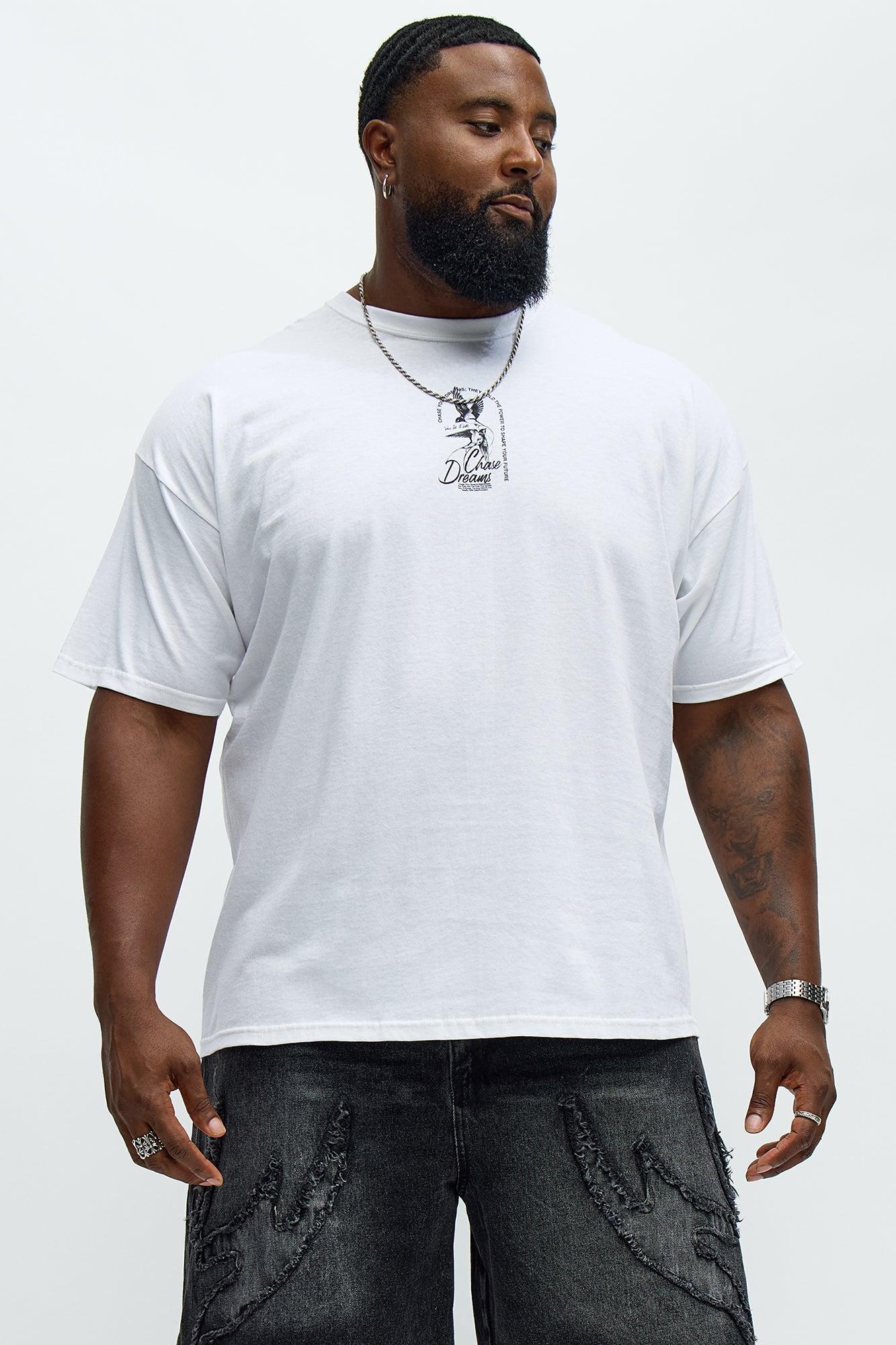 Chase Your Dream Short Sleeve Tee - White Male Product Image