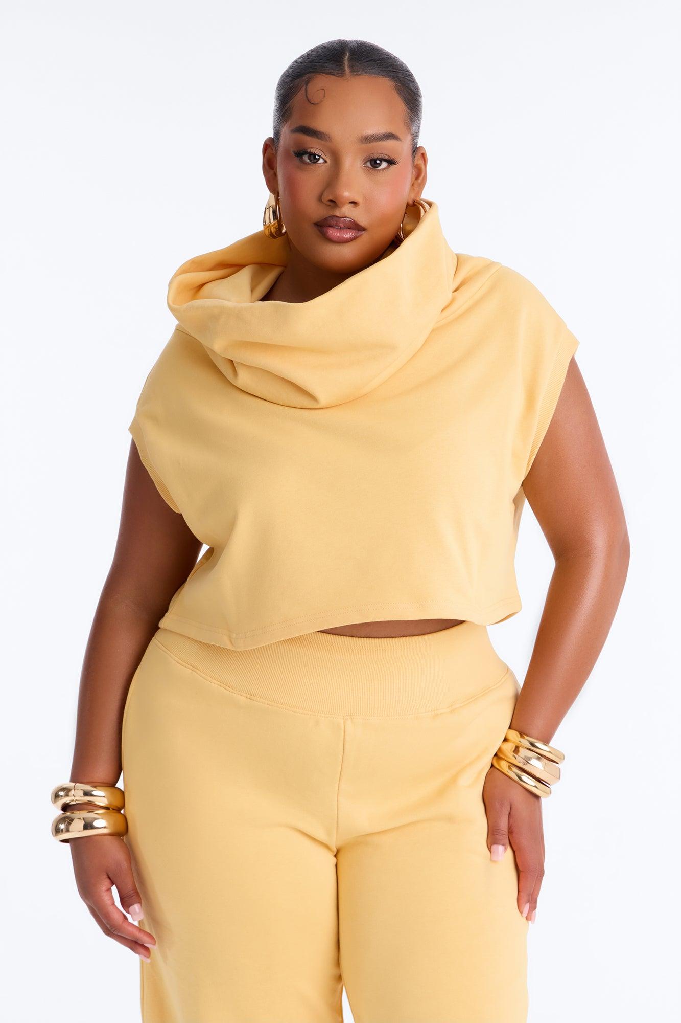 Alexa Wide Leg Pant Set - Yellow Female Product Image