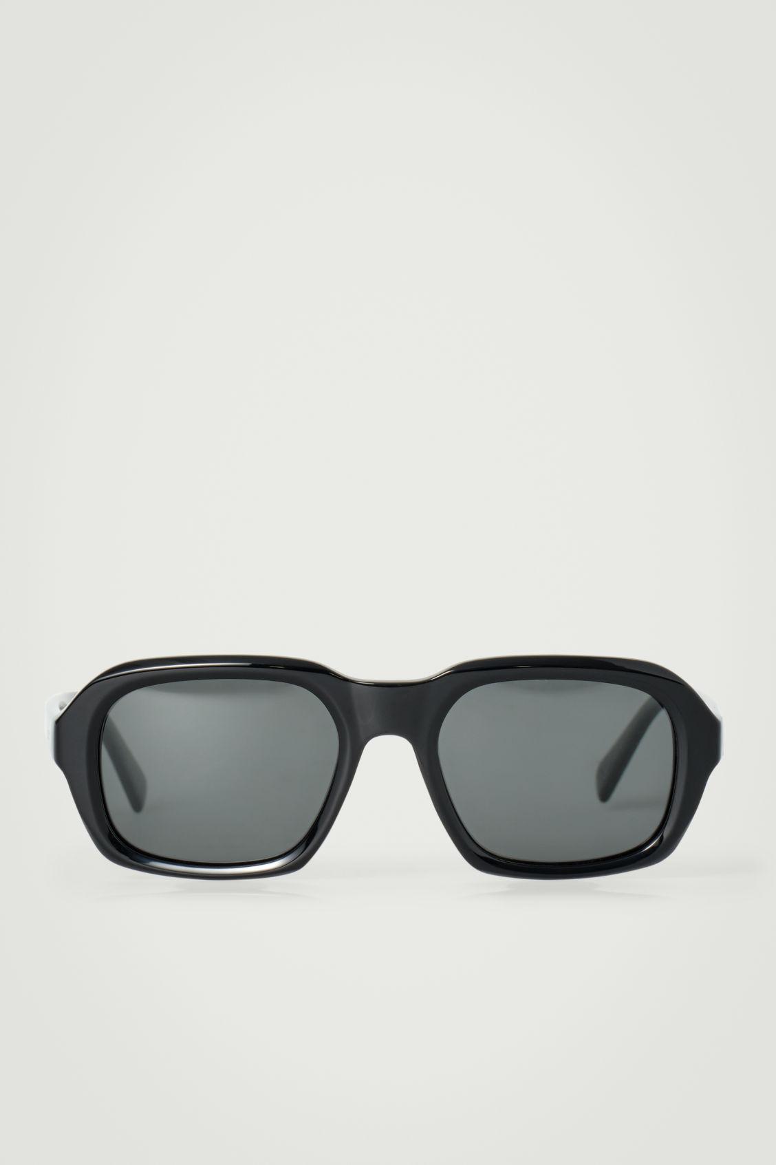SQUARE-FRAME AVIATOR SUNGLASSES Product Image