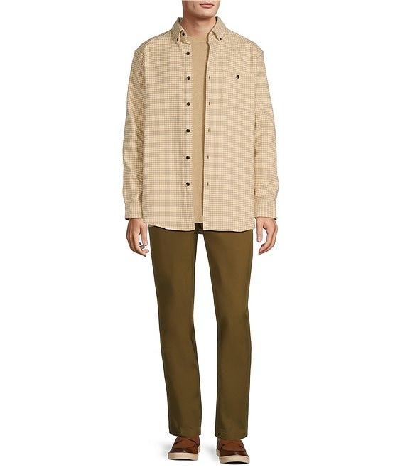 Roundtree & Yorke Long Sleeve Heavyweight Twill Houndstooth Shirt Jacket Product Image