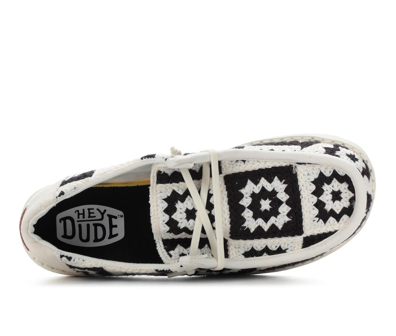 Women's HEYDUDE Wendy Cottage Crochet Casual Shoes Product Image
