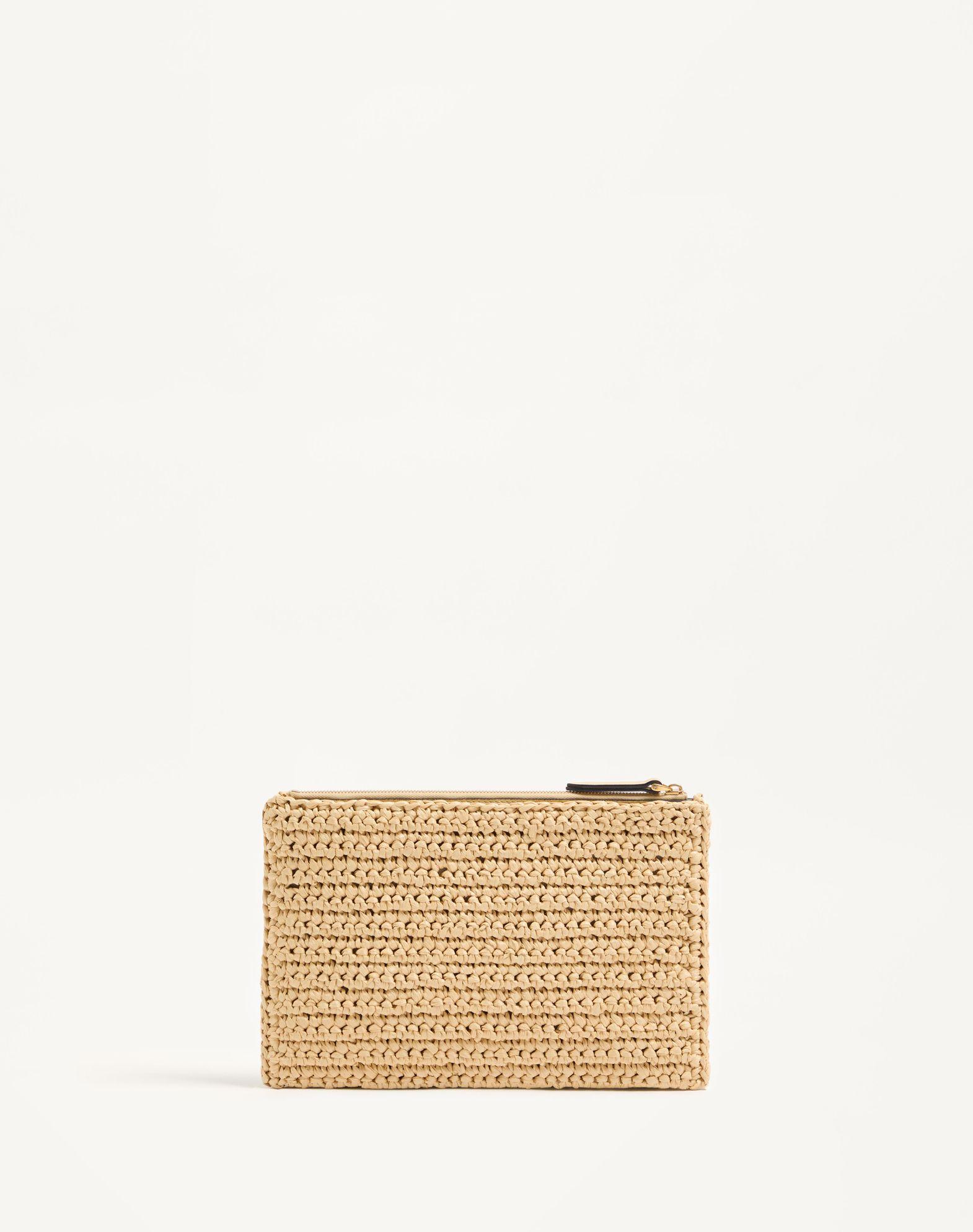 Valentino Garavani Viva Superstar Synthetic Raffia Pouch Product Image