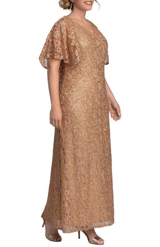 Celestial Cape Sleeve Gown - Plus Product Image