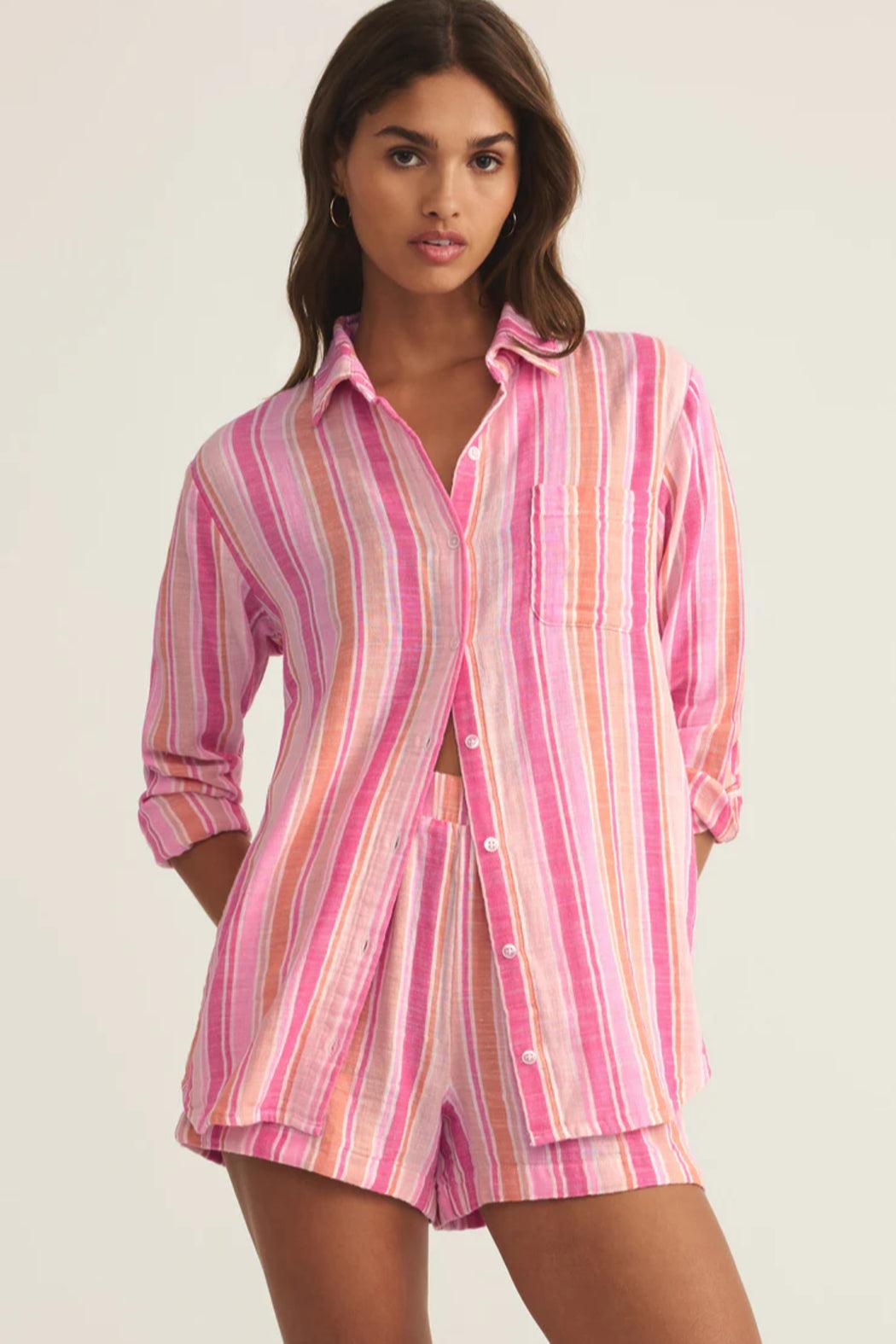 Saturdays Stripe Shirt Product Image