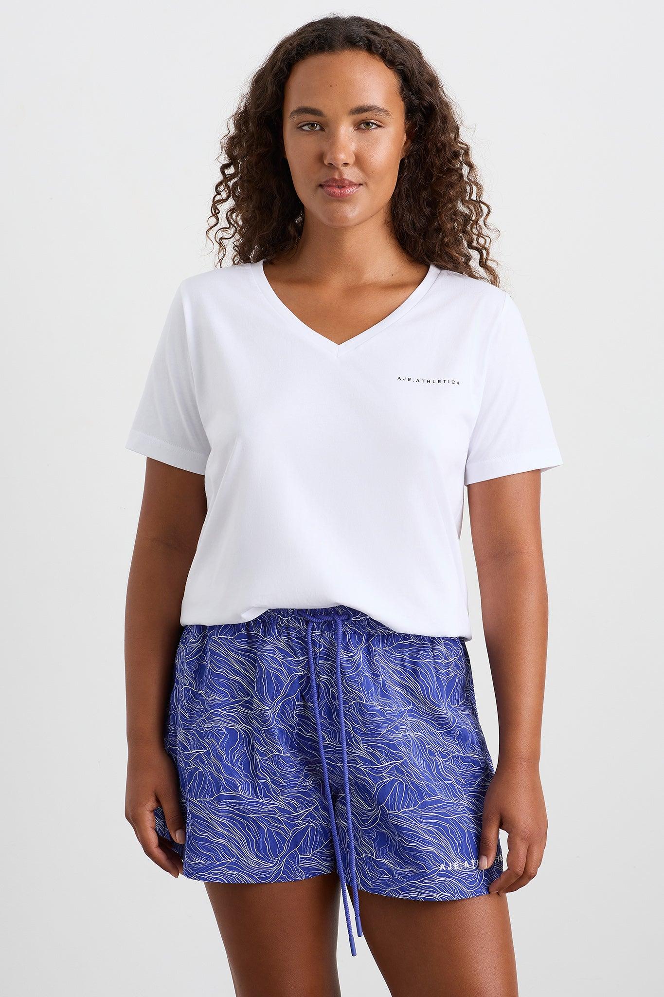 V Neck Jersey Tee 197 Product Image