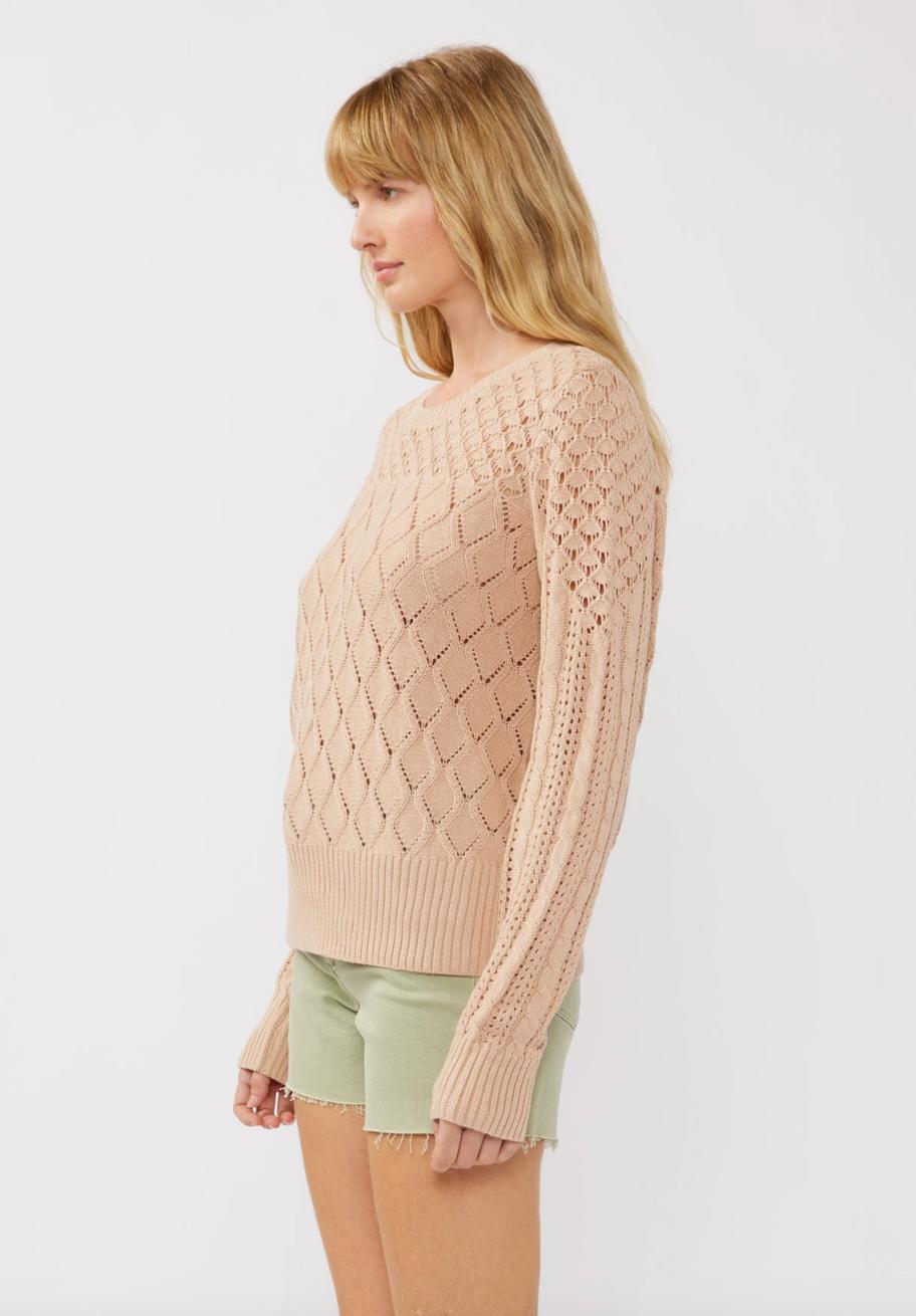 Pointelle Knit Sweater Product Image