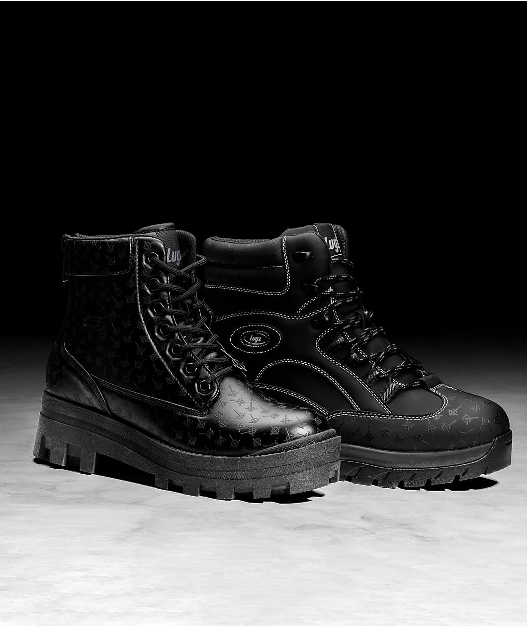 Lugz x Ghost Mila Black Platform Boots Product Image
