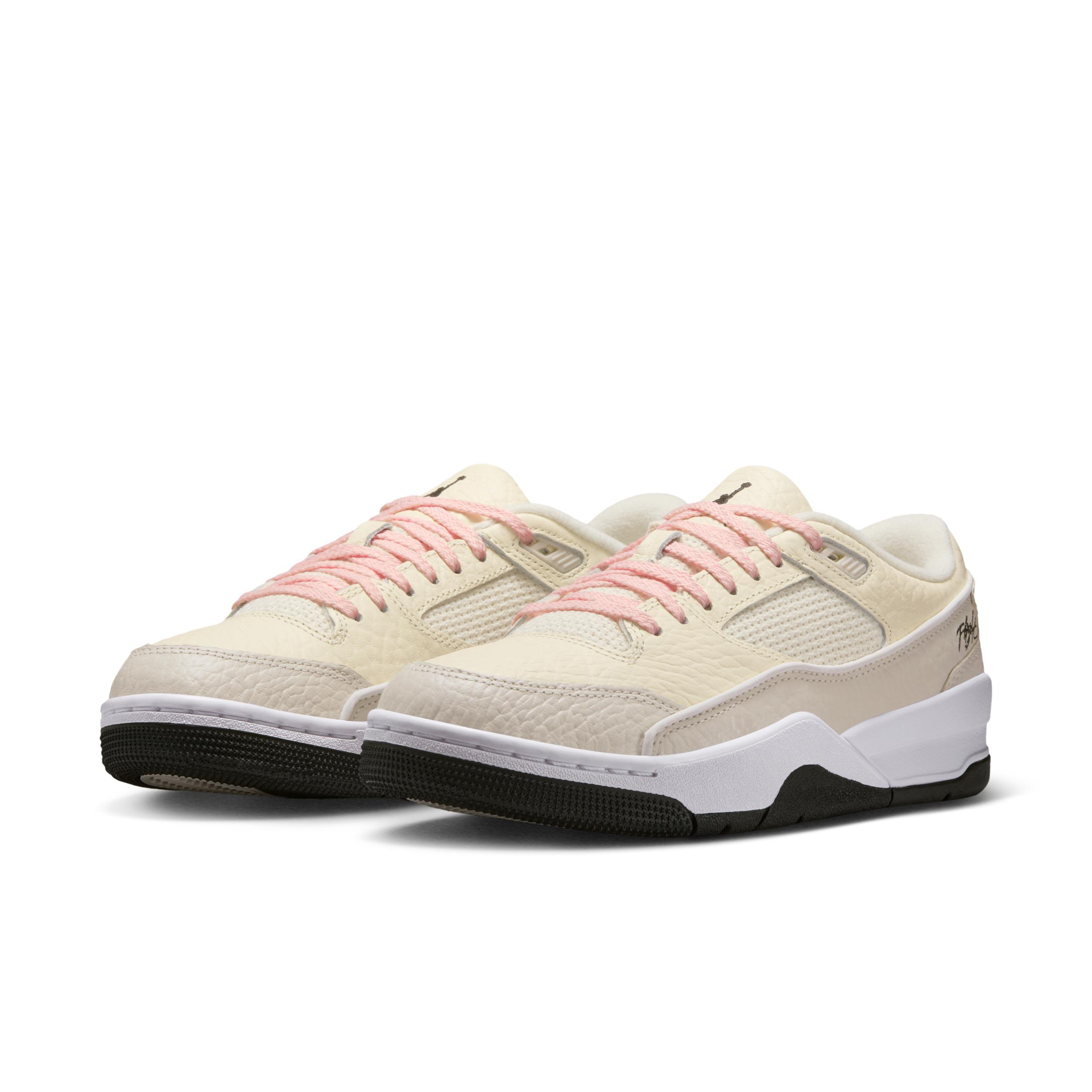 Jordan Womens Flight Court Casual Shoes in Coconut Milk/Light Orewood Brown/Sail Product Image