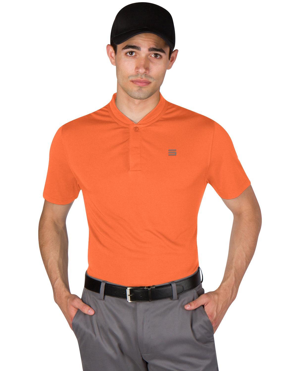 Three Sixty Six Men's Solid Collarless Golf Polo Male Product Image