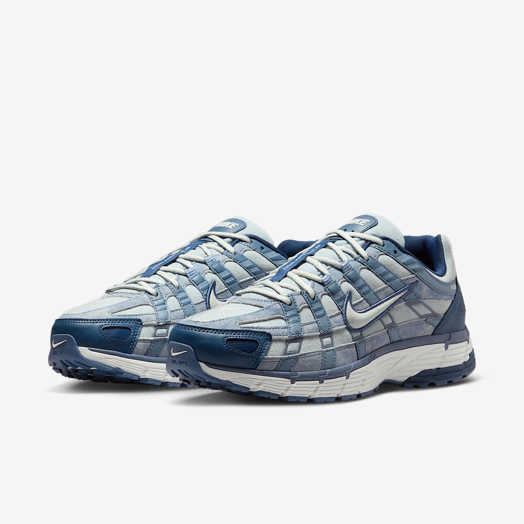 Nike Mens Nike P-6000 SE - Mens Running Shoes Worn Blue/Soft Pearl/Ashen Slate Product Image