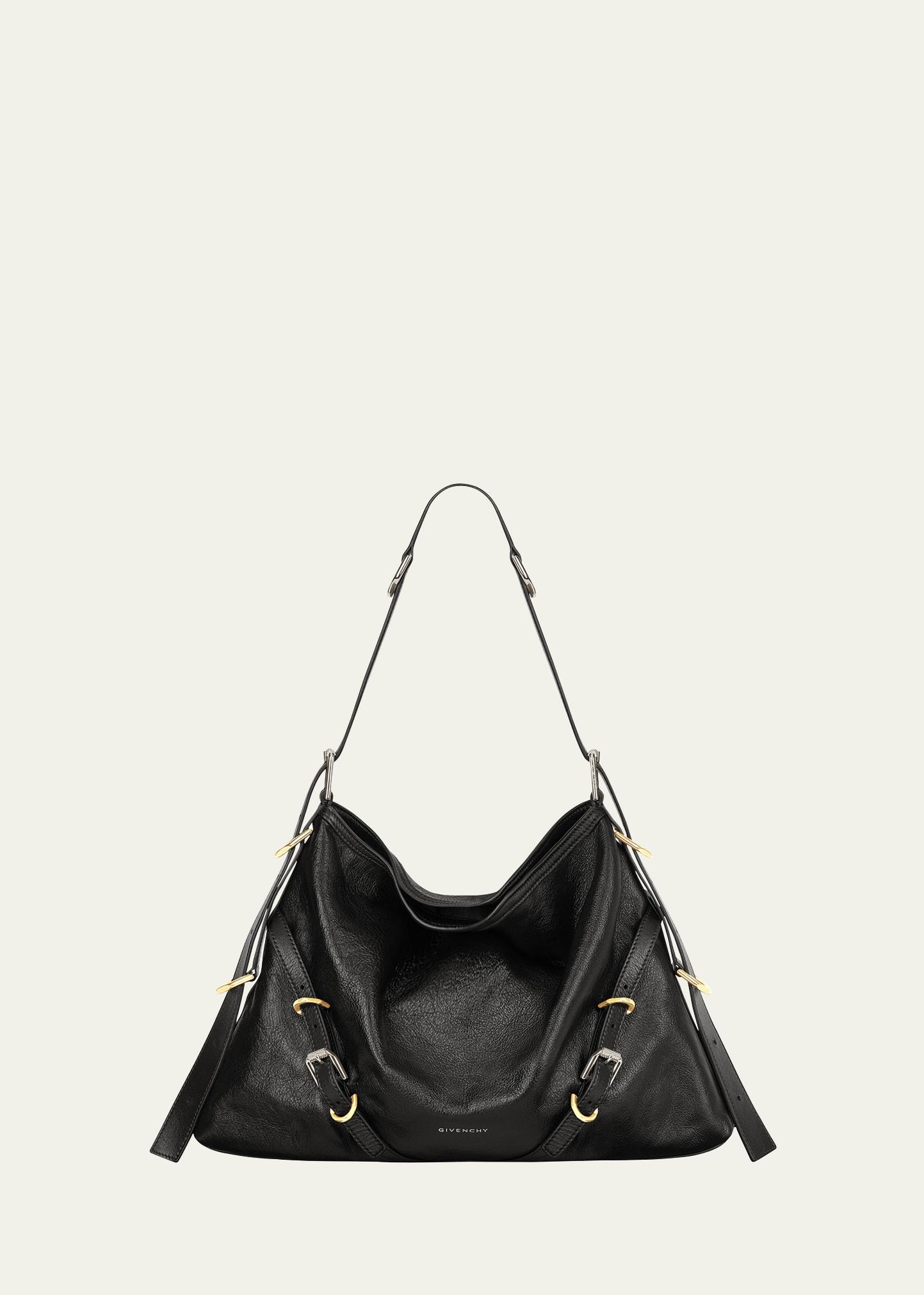 Voyou Medium Shoulder Bag in Tumbled Leather Product Image