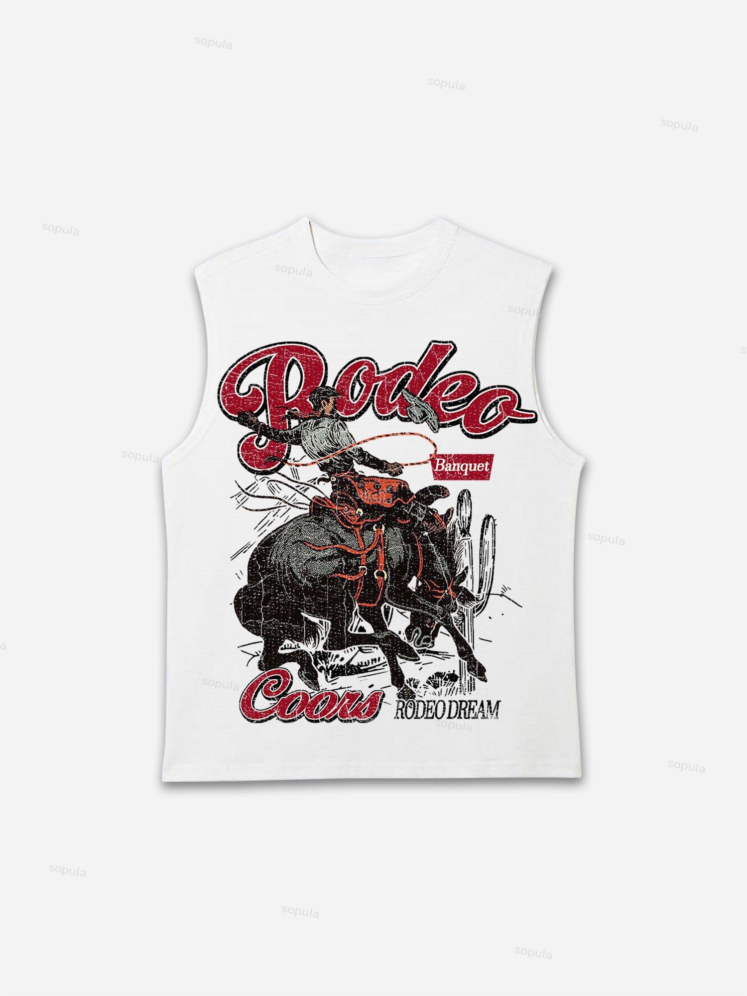 Coors Banquet Rodeo Print Tank Top Product Image