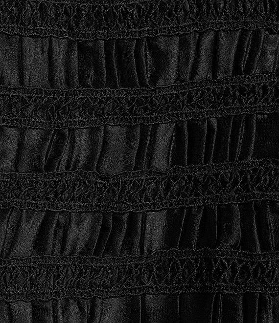 COREY LYNN CALTER Alma Stripe Woven Bateau Neck Long Sleeve Top Product Image