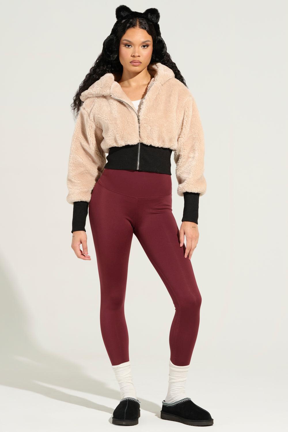 SNUGGLE FLEX FLEECE LEGGING IN RED Product Image