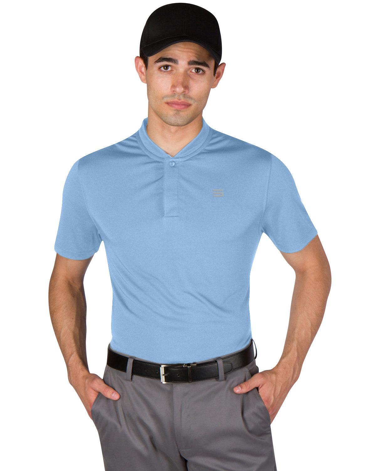 Three Sixty Six Men's Solid Collarless Golf Polo Male Product Image
