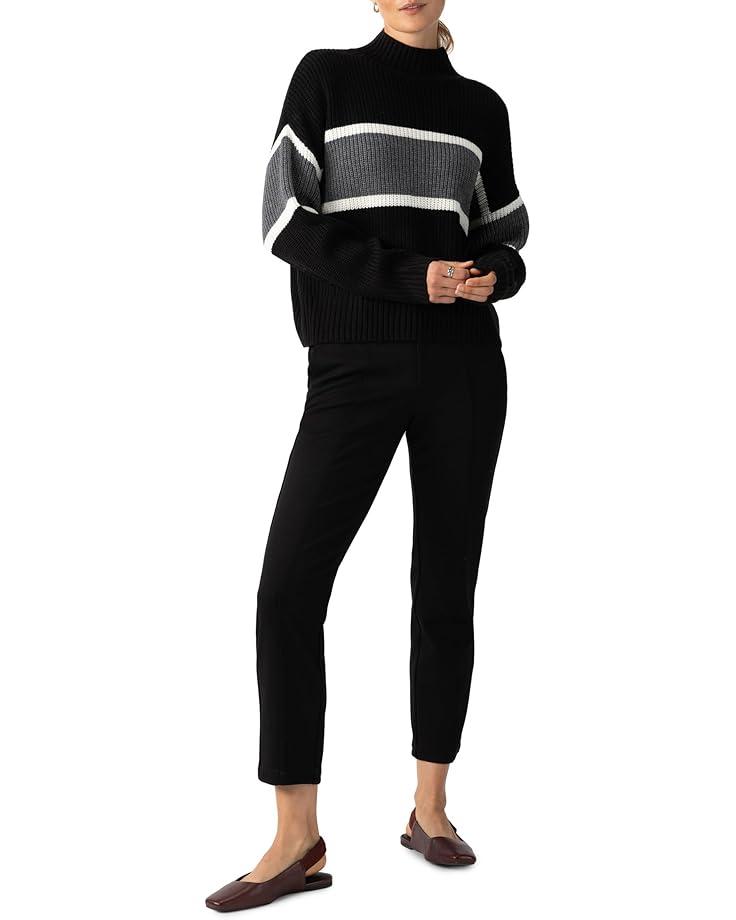 Women's Sanctuary Mock Neck Stripe Sweater Product Image