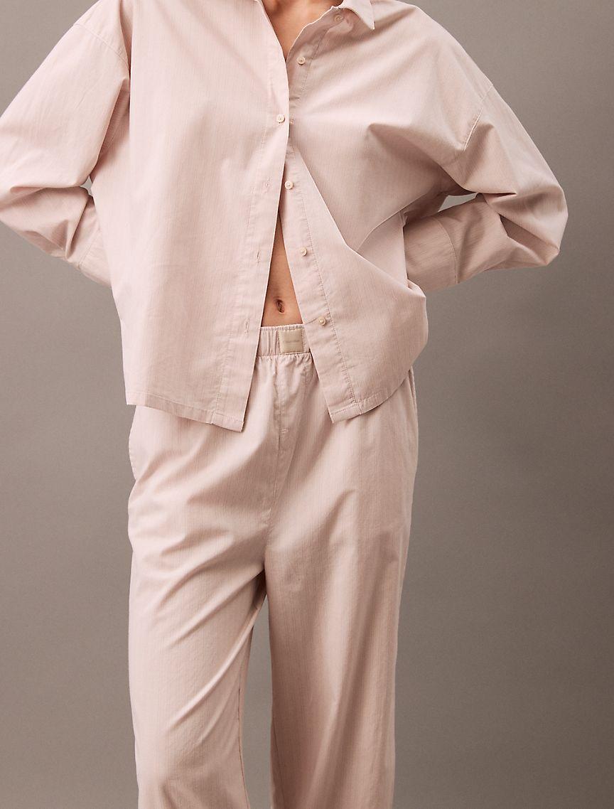 Cotton Poplin Wide Leg Pants Product Image