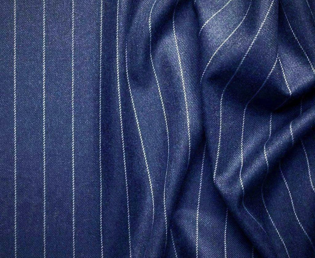 (Limited Sizes) Blue Regular Fit 2 Piece Pinstripe Double Breasted Suit Product Image