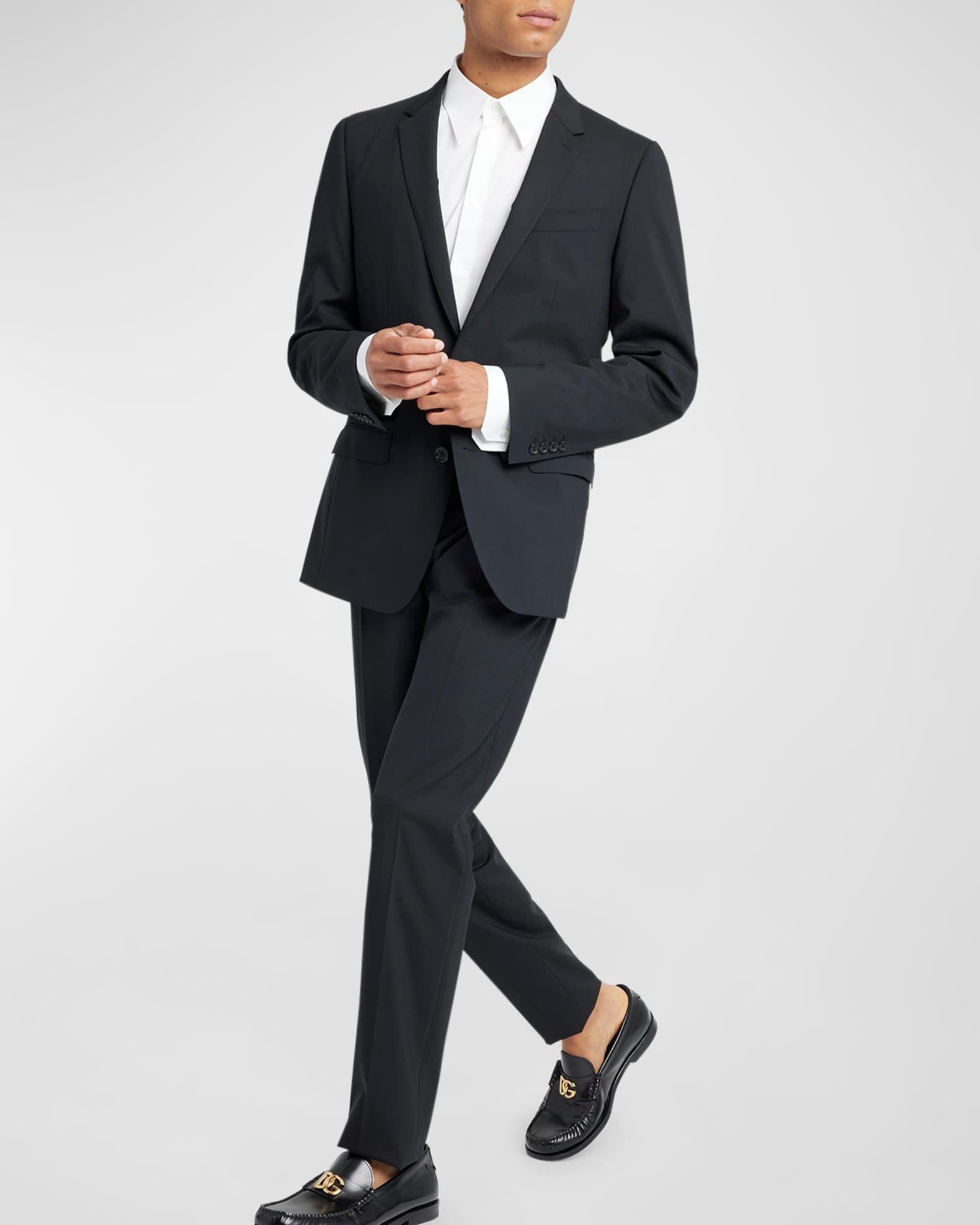 Men's Martini Solid Stretch Wool Suit Product Image