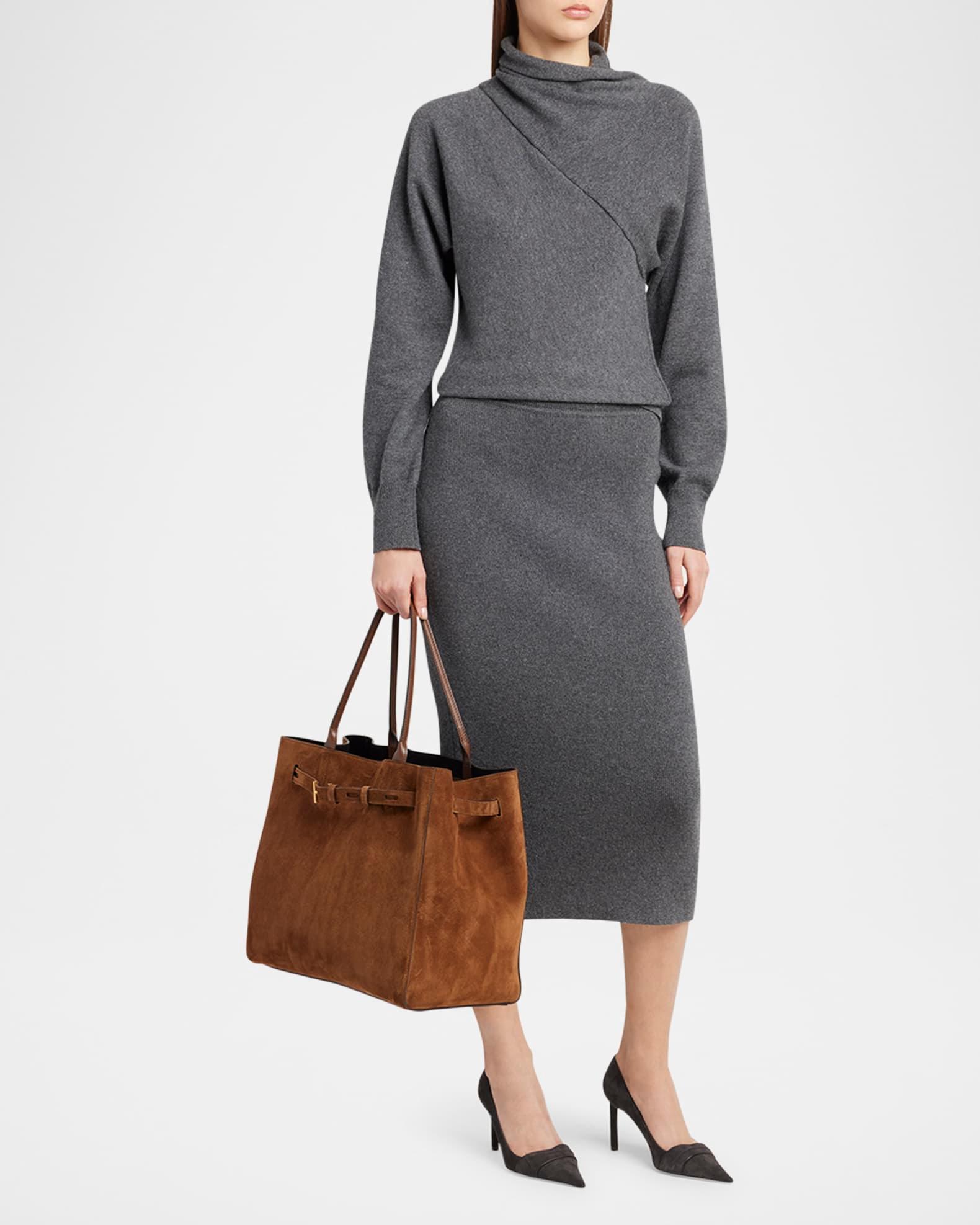 Audrey Large Tote Bag in Calfskin Suede Product Image