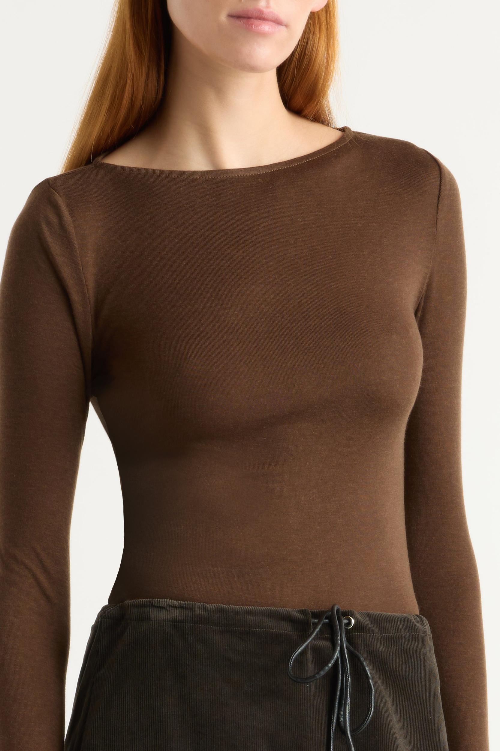 Lana Tencel-Wool Semi-Sheer Tee Product Image