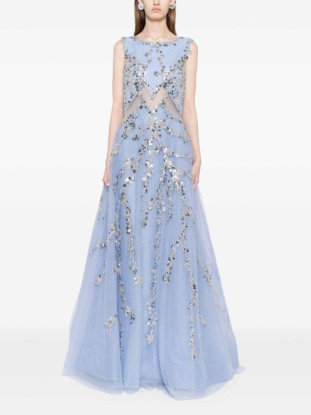 sequin-embellished tulle gown Product Image