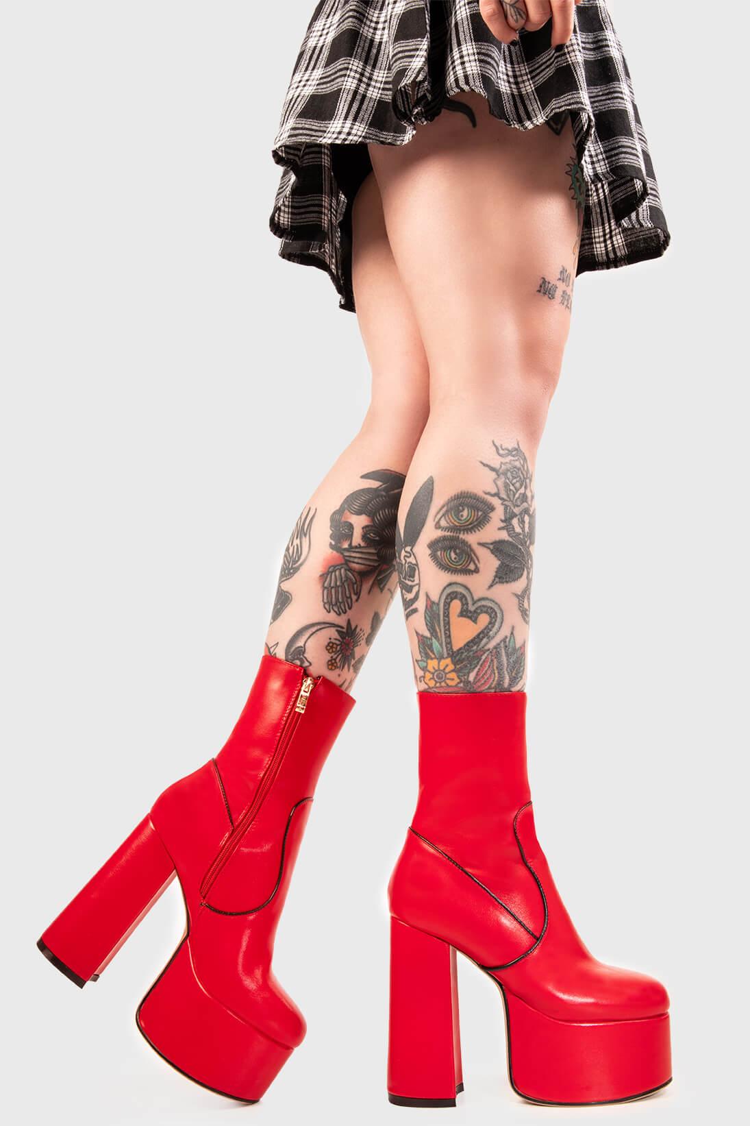 Adore You Platform Ankle Boots Product Image