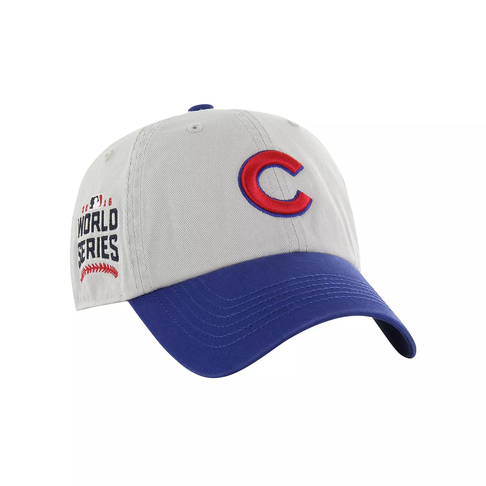 Men's '47 Gray/Royal Chicago Cubs Sure Shot Classic Franchise Fitted Hat, Size: Large, Grey Product Image
