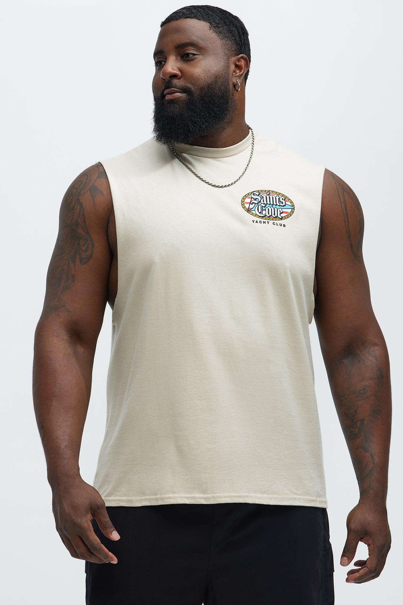 Saints Muscle Tee - Sand Product Image