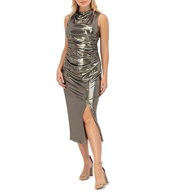 Vince Camuto Sheath Cowl Neck Sleeveless Dress Product Image