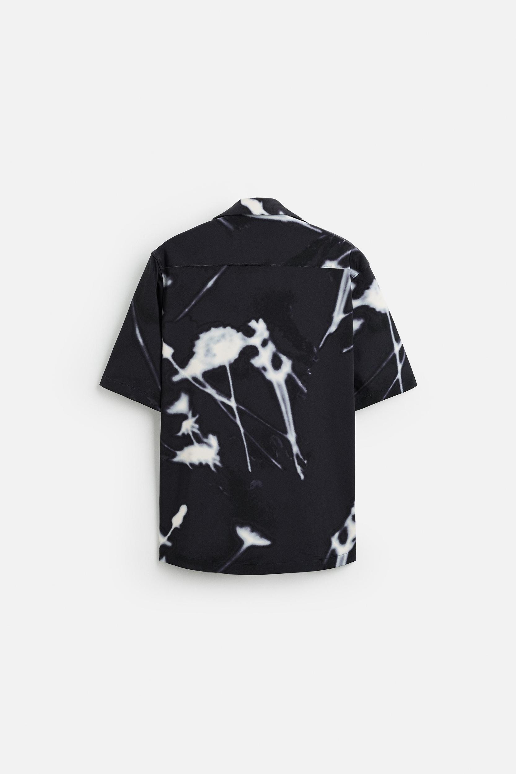 STRETCH FLORAL PRINT SHIRT Product Image