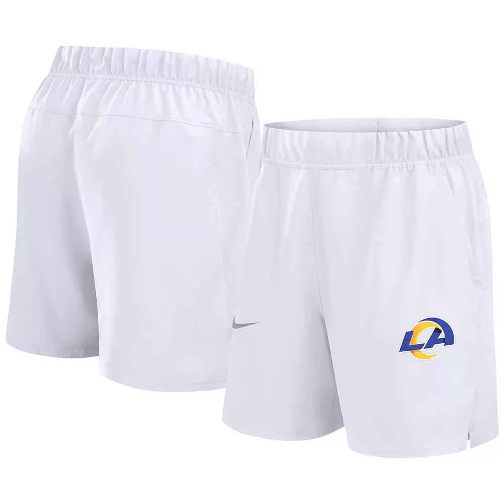 Men's Nike White Los Angeles Rams Blitz Victory Performance Shorts,  Product Image
