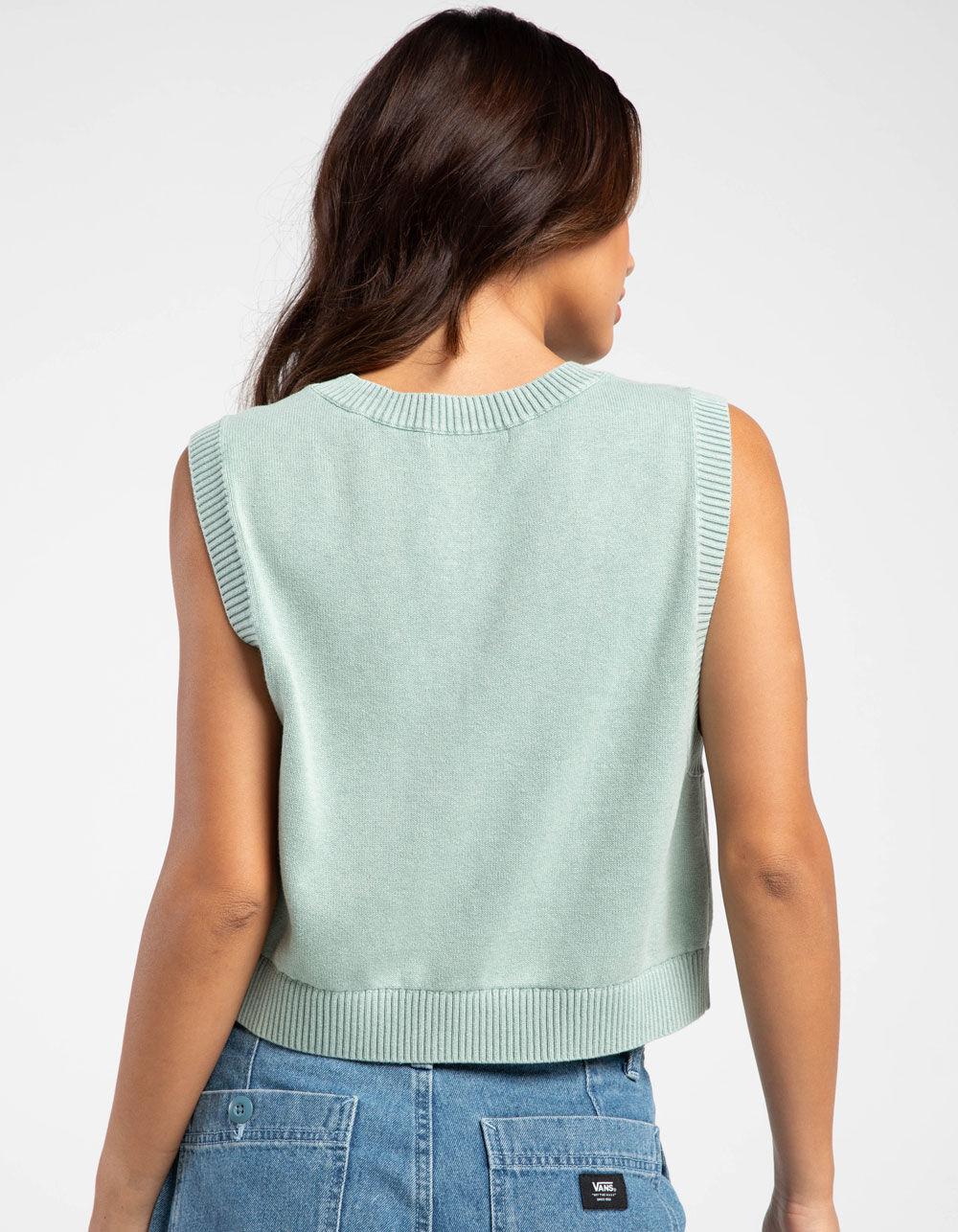 VANS Syd Womens Sweater Vest - STEEL BLUE Product Image