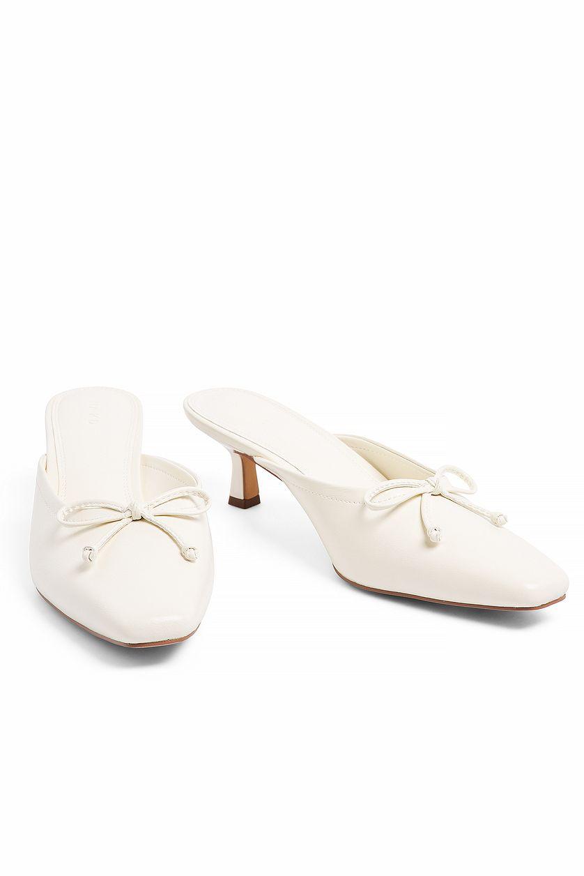 Kitten Heel Ballerina Mules Product Image