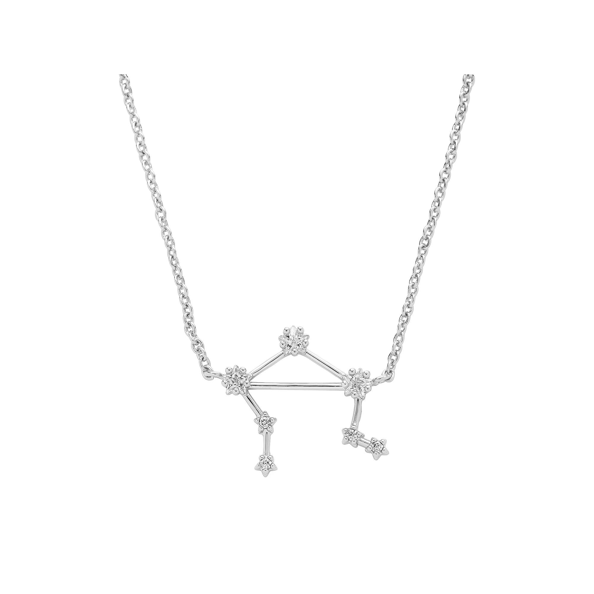 MC Collective Cubic Zirconia Constellation Necklace, Women's, 14k Gold Tone Gemini Product Image