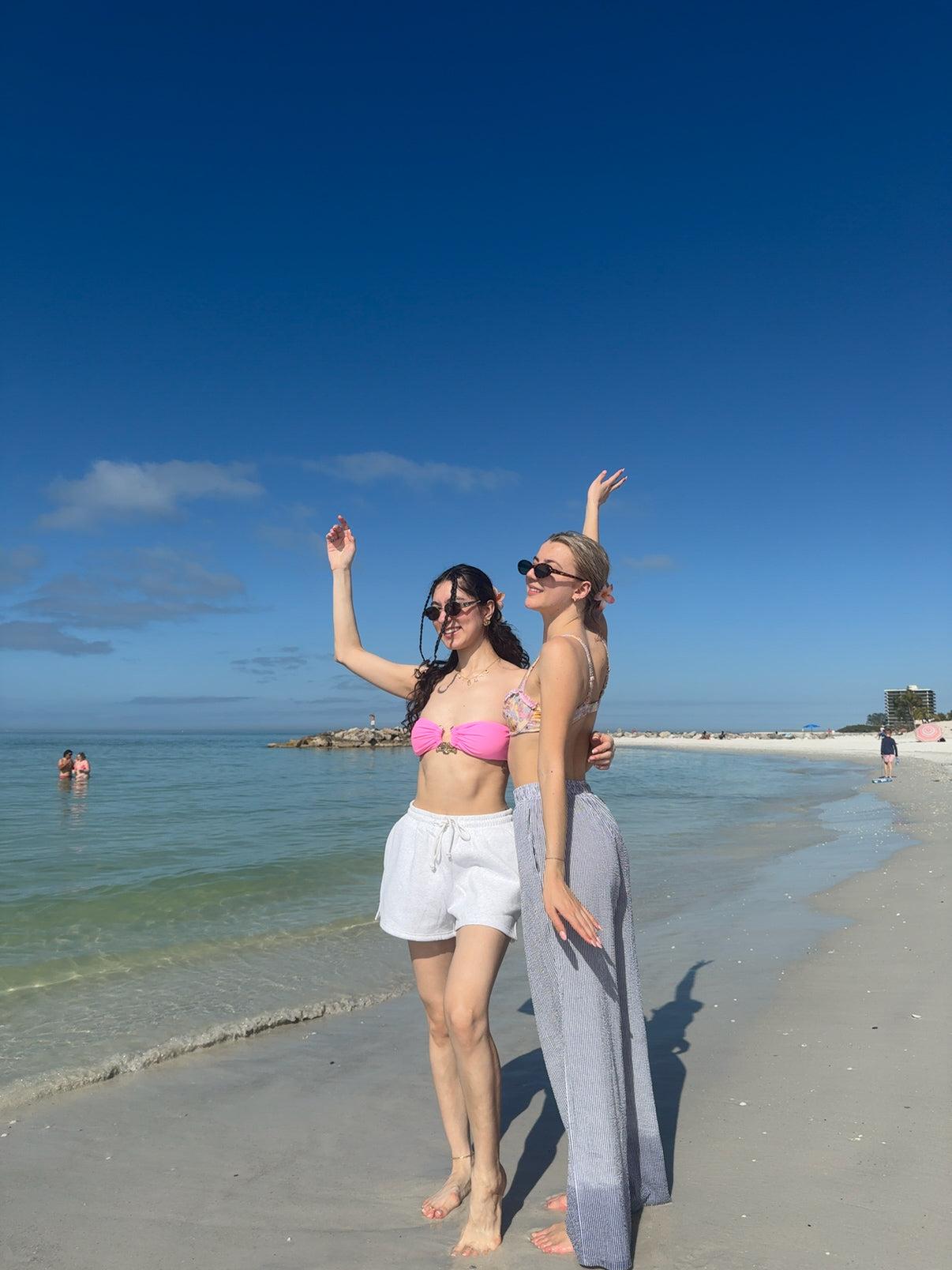 Pearl Grey Basic Blank Shorts Product Image