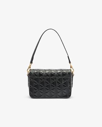 Maheki Embossed Leather Shoulder Bag Product Image