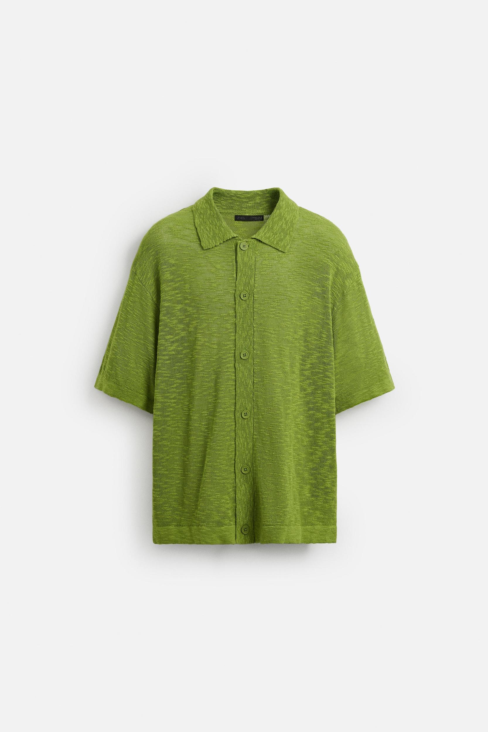 SLUB KNIT SHIRT Product Image