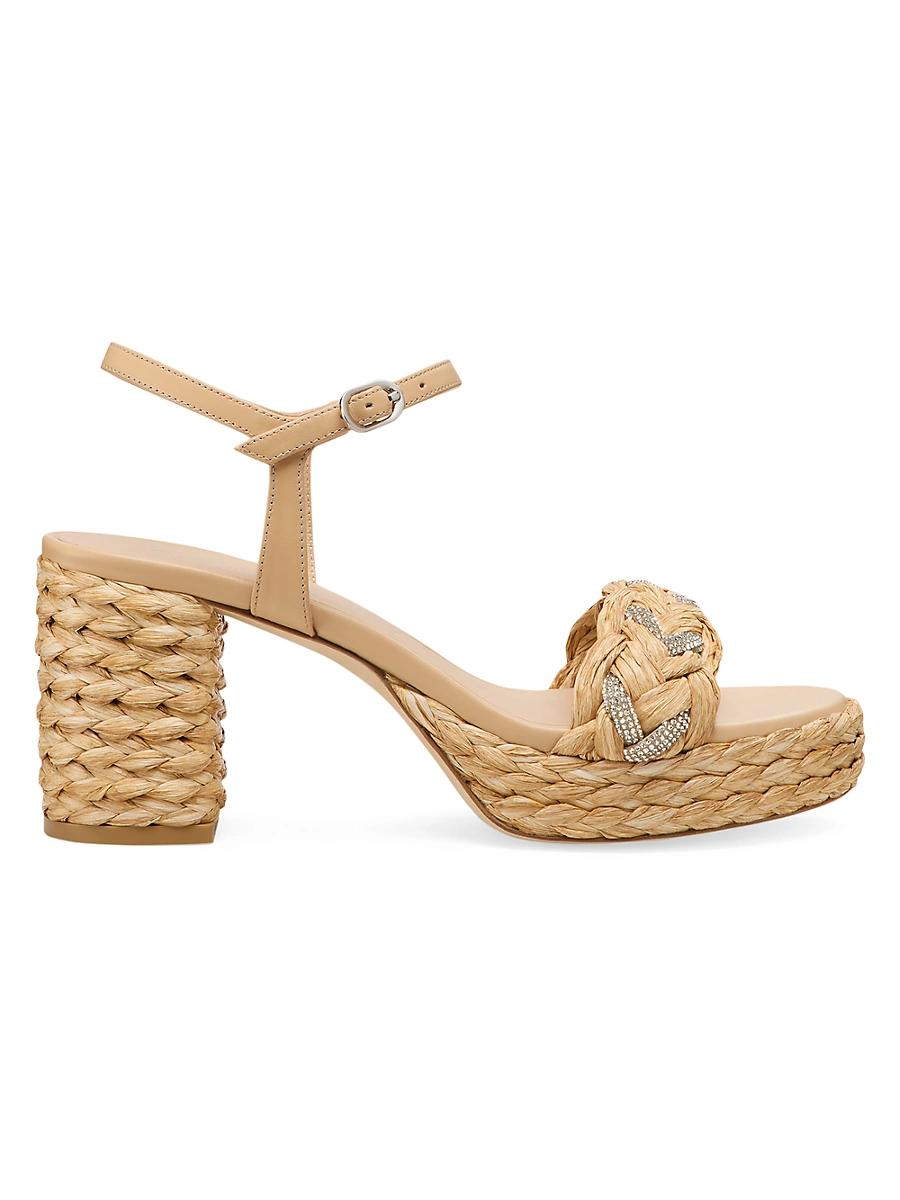 Womens Lana Raffia 80MM Platform Sandals Product Image