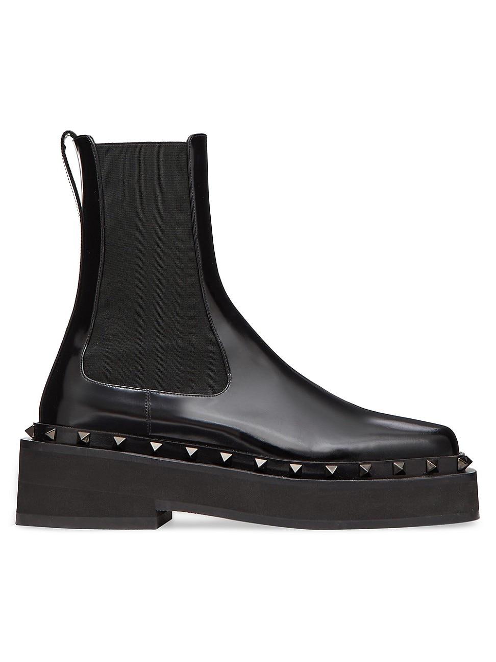 Womens M-way Rockstud Beatle In Calfskin With Tone-on-tone Studs 50 Mm Product Image