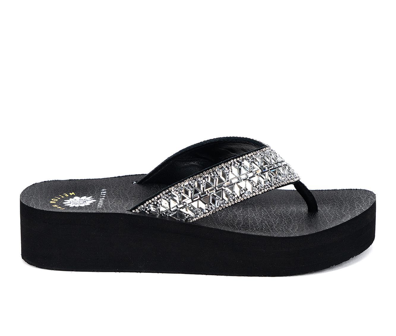 Women's Yellow Box Bersha Wedge Flip-Flops Product Image