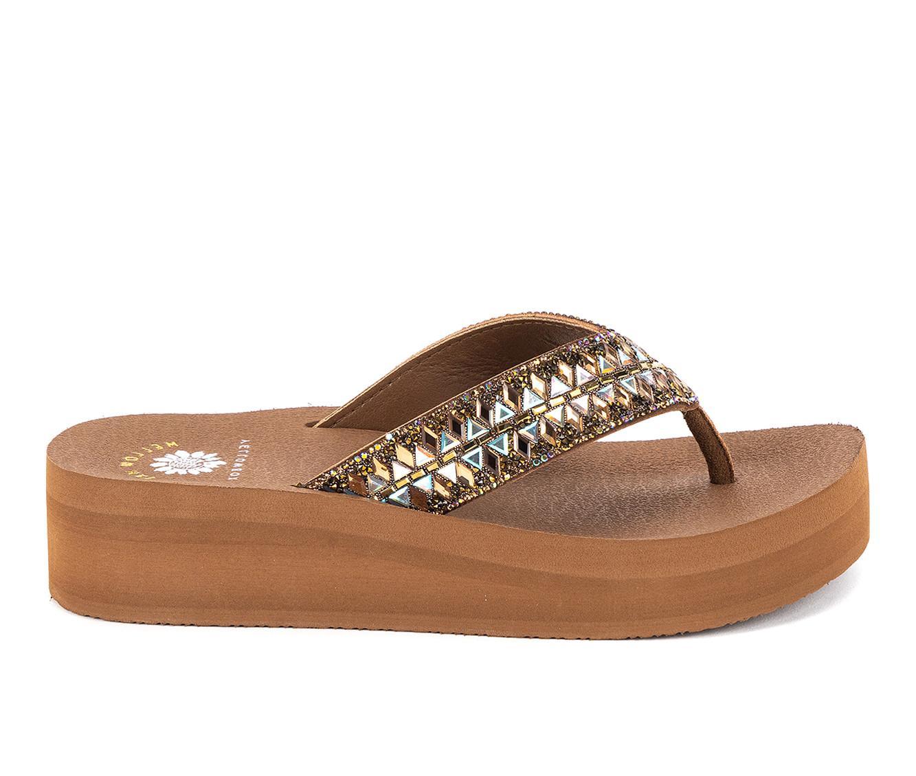 Women's Yellow Box Bersha Wedge Flip-Flops Product Image