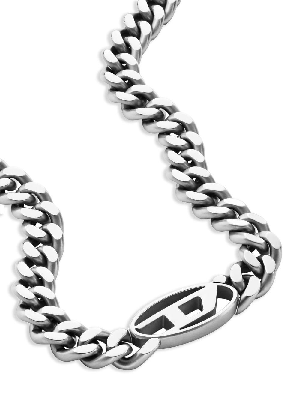 Oval D curb-chain necklace Product Image