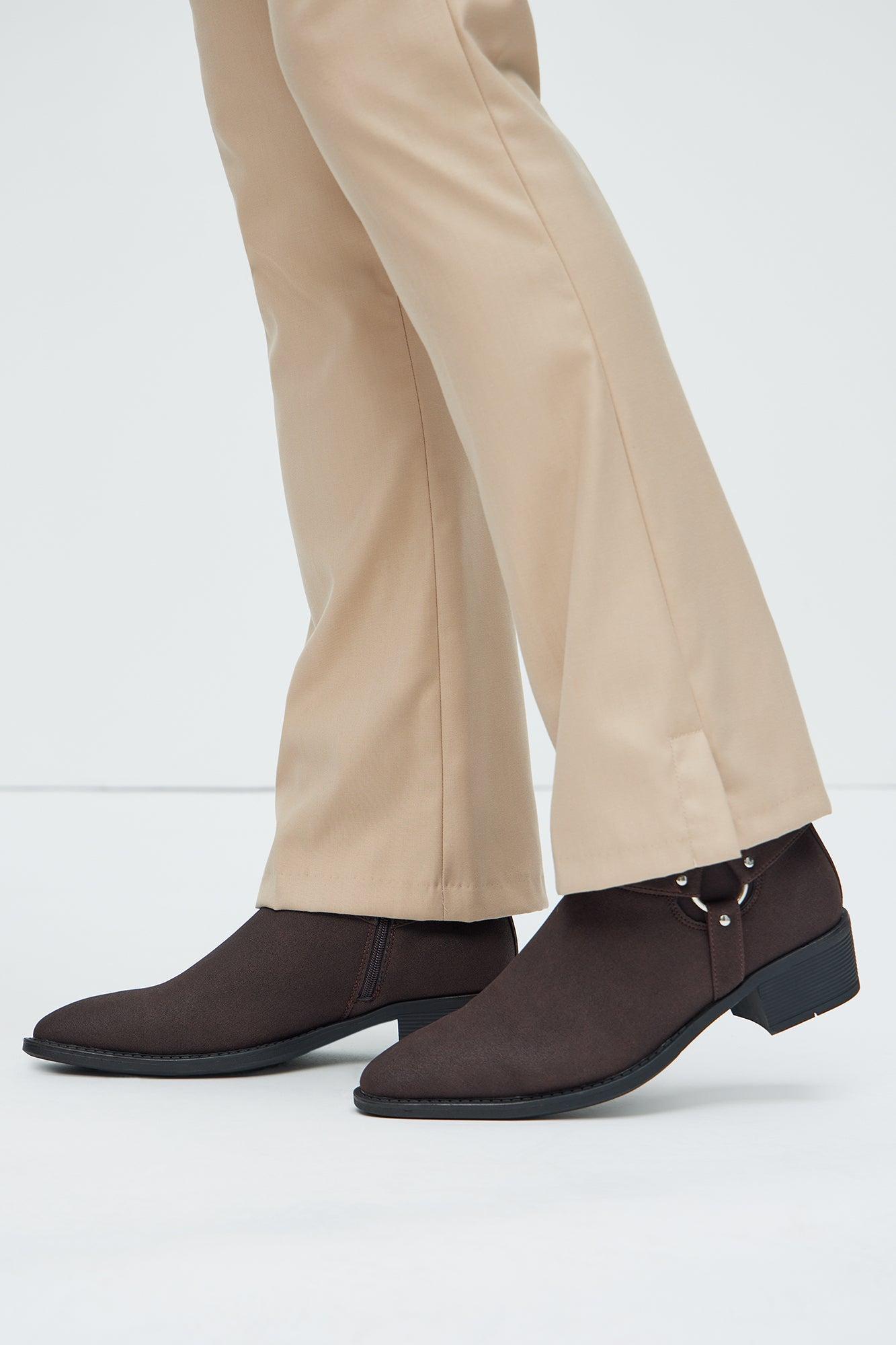 Step To It Harness Chelsea Boots - Grey Product Image