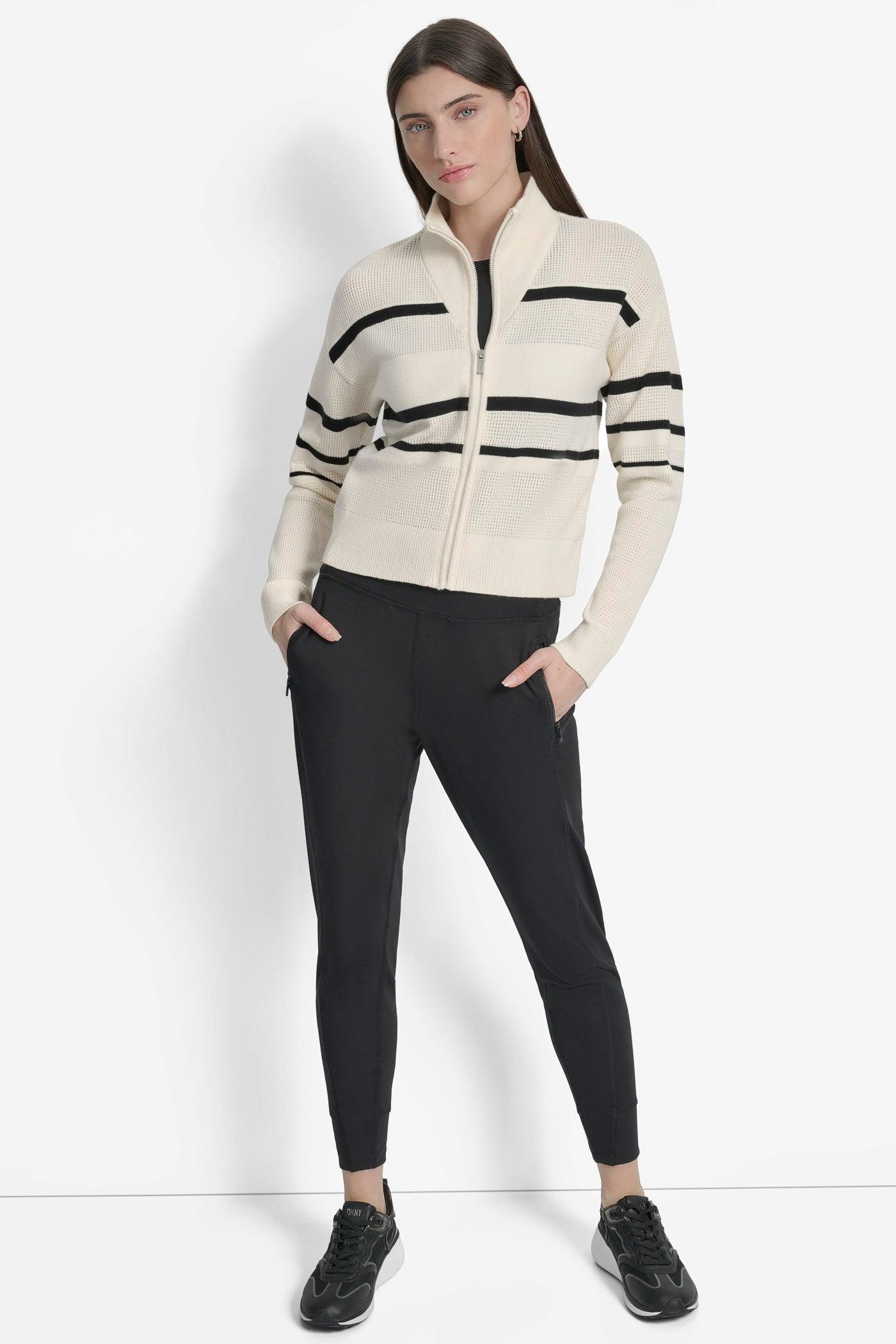 LOGO STRIPE OPEN-STITCH CARDIGAN JACKET Product Image