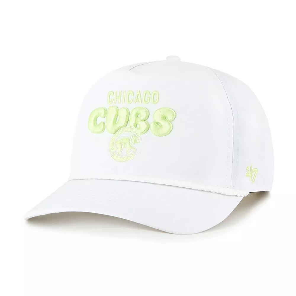 Women's '47 White Chicago Cubs Bright Side Adjustable Hitch Hat Product Image