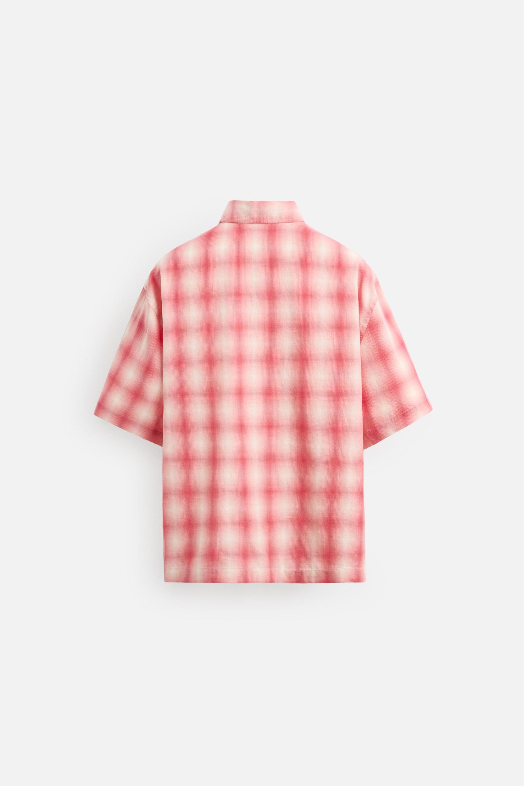 RELAXED FIT PLAID SHIRT Product Image