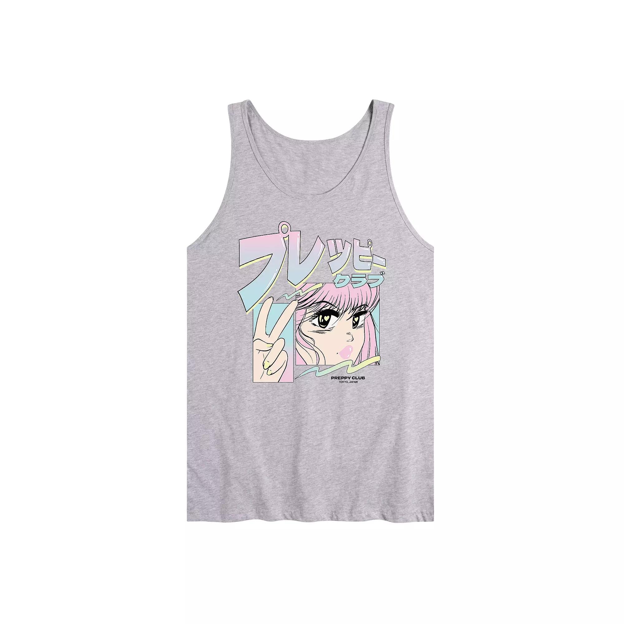 Men's Anime Preppy Club Tank Top,  Product Image