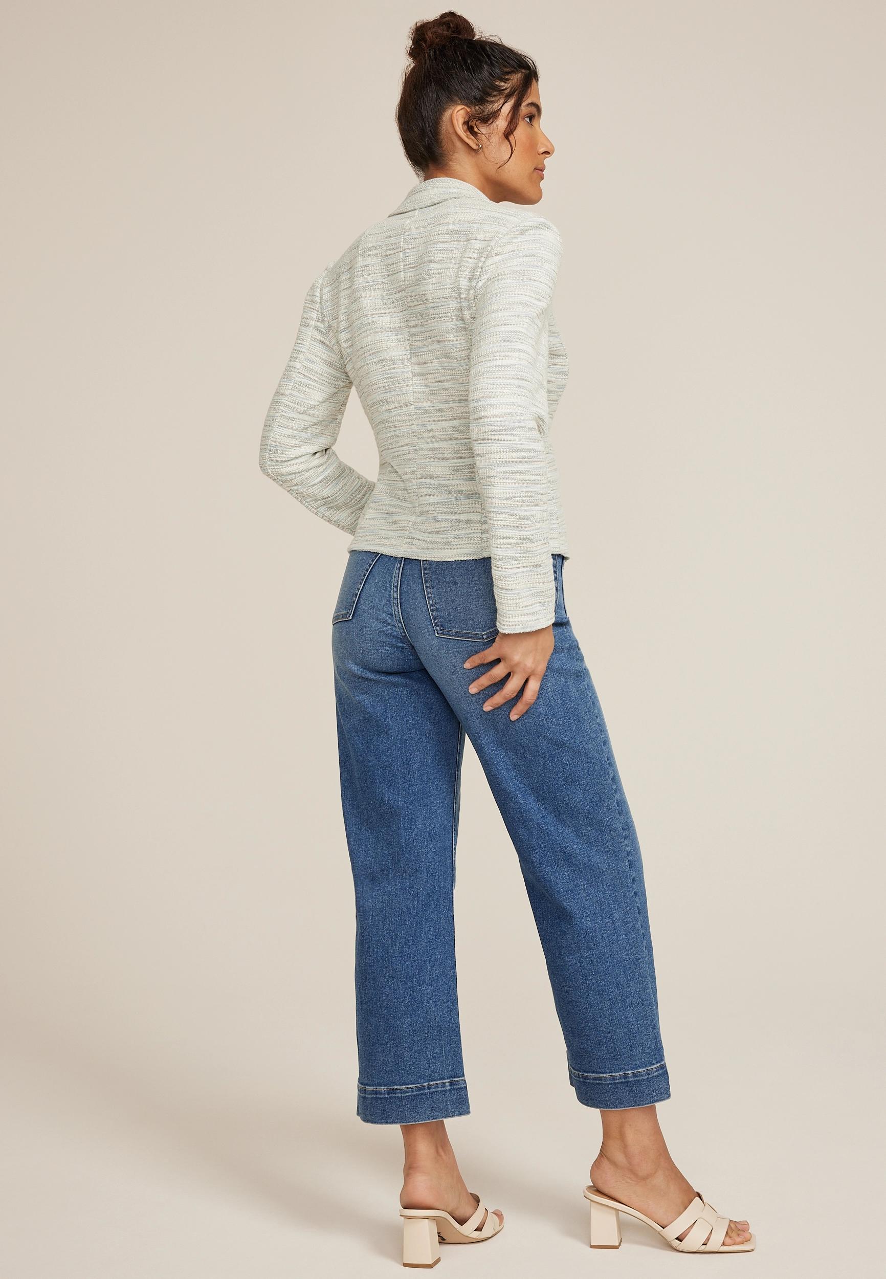 Marled Textured Blazer Product Image